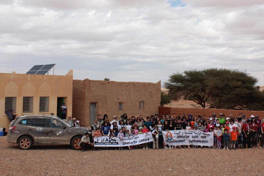 El Desierto de los Niños llevó alegría y esperanza a Ouzina.