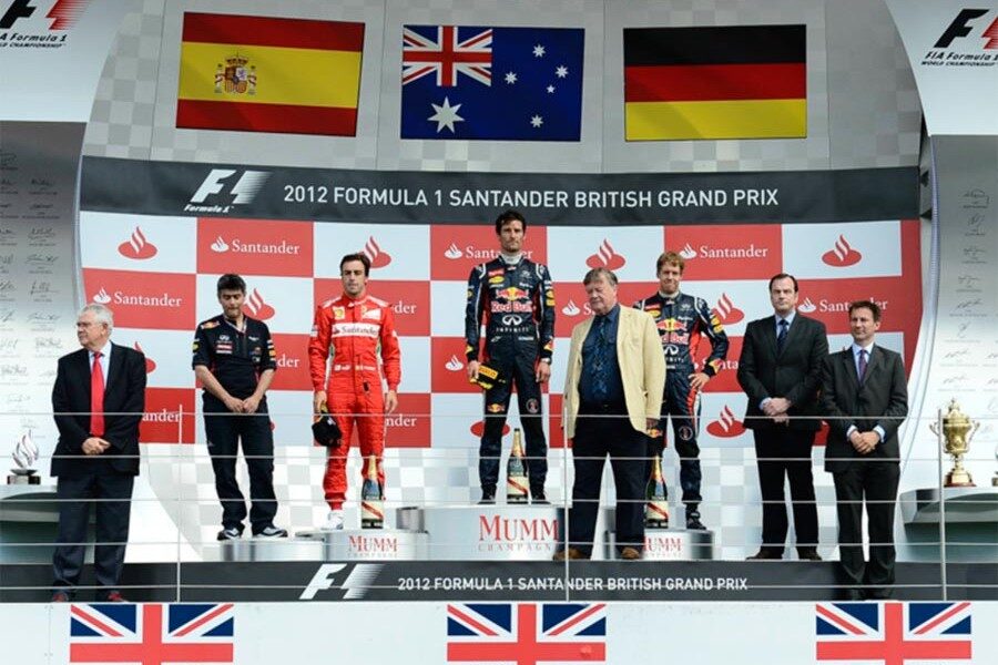 Fernando Alonso acabó en segundo lugar el GP de Gran Bretaña de F1.