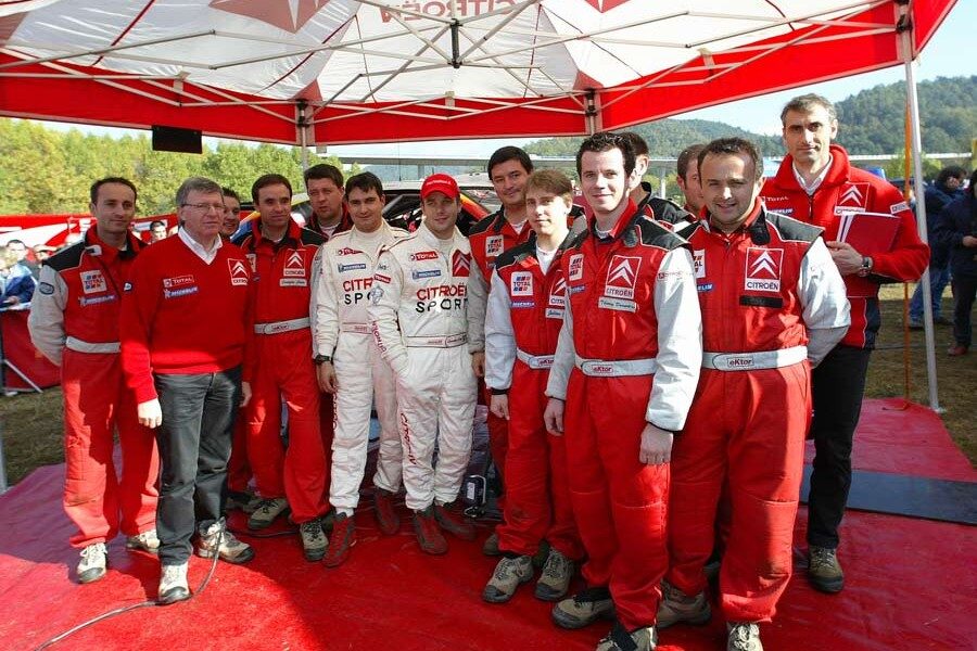 Loeb, en el año de su primer título en la máxima categoría de los Rallyes.
