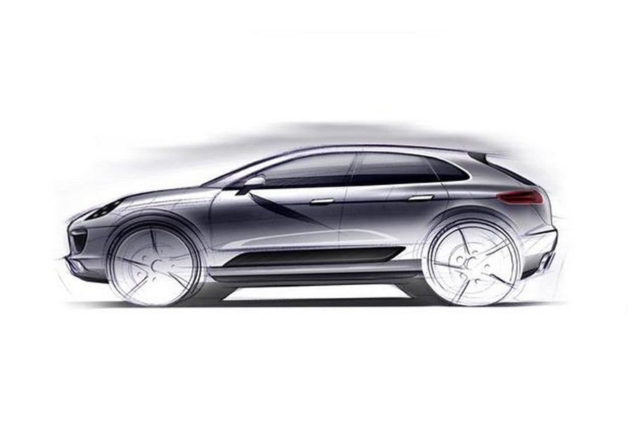 Este boceto del Porsche Macan podría cambiar debido al éxito del Evoque.