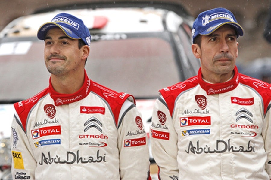 Dani Sordo logró subir al podio.