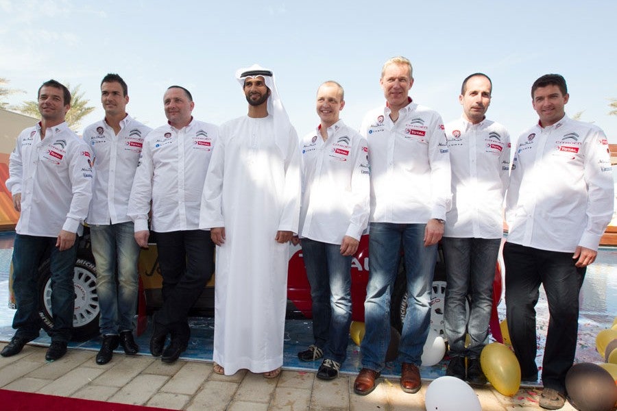 La presentación del equipo Citroën tuvo lugar en Abu Dhabi, "casa" -nunca mejor dicho- de su patrocinador.
