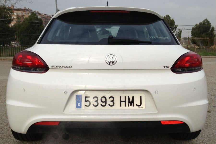 La zaga del Volkswagen Scirocco Hurricane destaca por su aspecto musculoso.