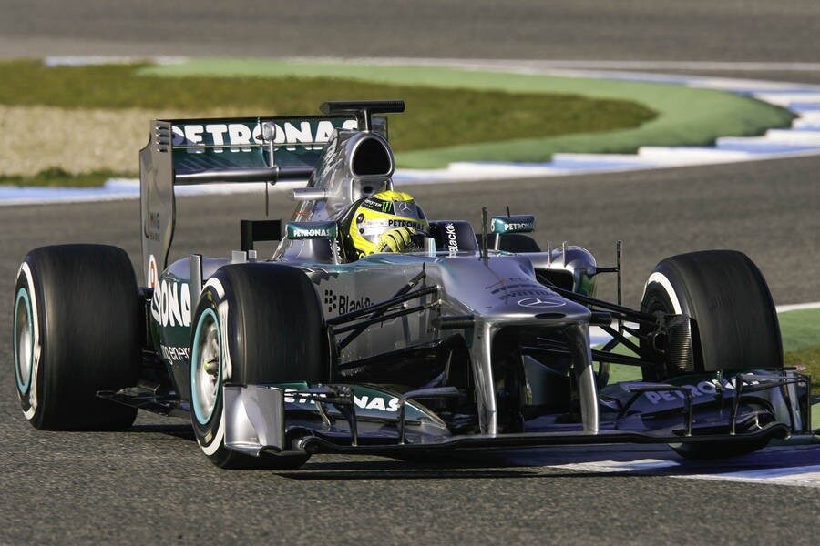 Nico Rosberg fue el piloto más activo en Jerez dando 150 vueltas al trazado.