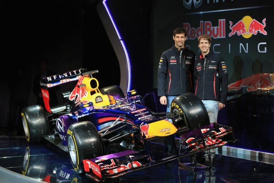 Sebastian Vettel y Mark Webber, durante su etapa de compañeros en Red Bull Racing.