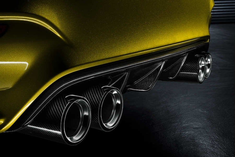 El difusor y las salidas de escape son una de las señas de identidad del nuevo BMW M4.