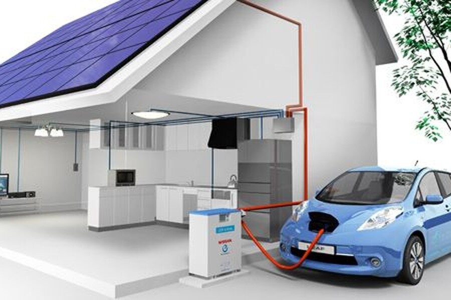 Nissan acaba de presentar un sistema que traspasa la electricidad del coche al hogar. 