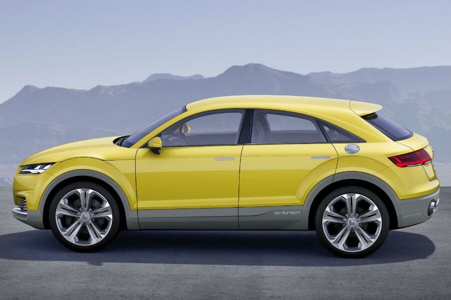 El Audi TT Offroad Concept comparte cotas con el Q3, salvo por una altura 8 centímetros menor.