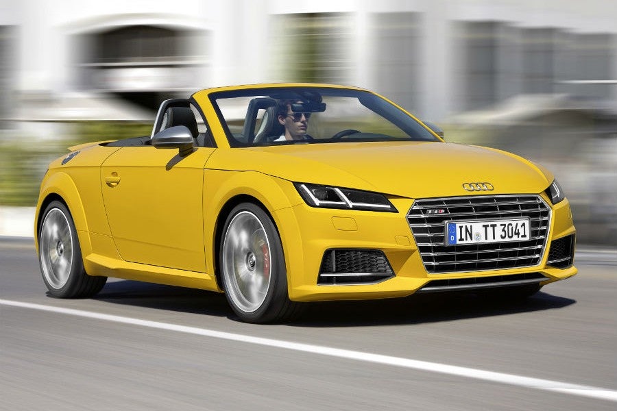 El Audi TTS Roadster llega al mercado a principios de 2015, algo más tarde que el TT Roadster convencional.