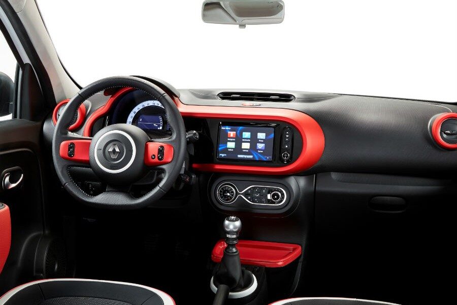 El interior del Renault Twingo es simpático y personalizable.