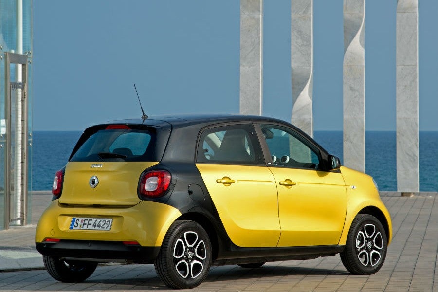 El Smart ForFour es un coche cuyo diseño aporta personalidad.