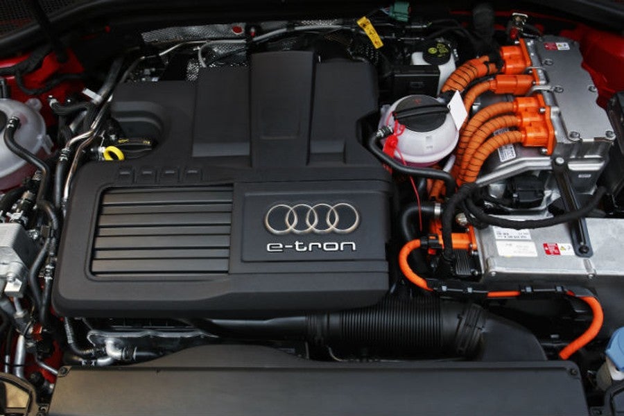 El motor del Audi A3 e-tron desarrolla una potencia conjunta de 204 CV.