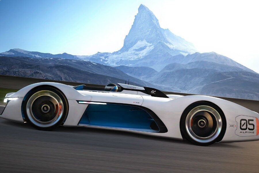 El Alpine Vision Gran Turismo cuenta con un motor V8 de 4,5 litros.