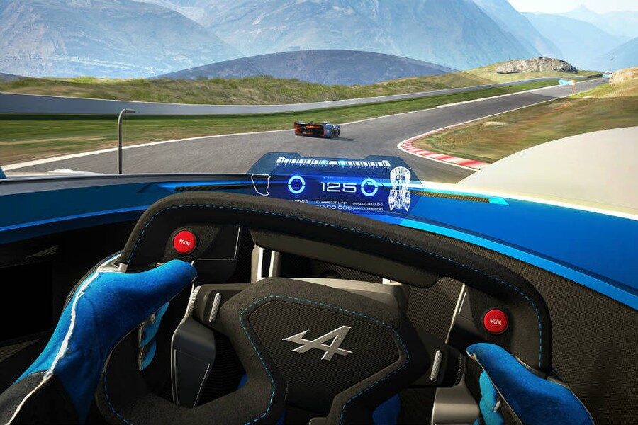 La visión que tendrá el piloto desde el cockpit del Alpine Vision Gran Turismo no será especialmente amplia.
