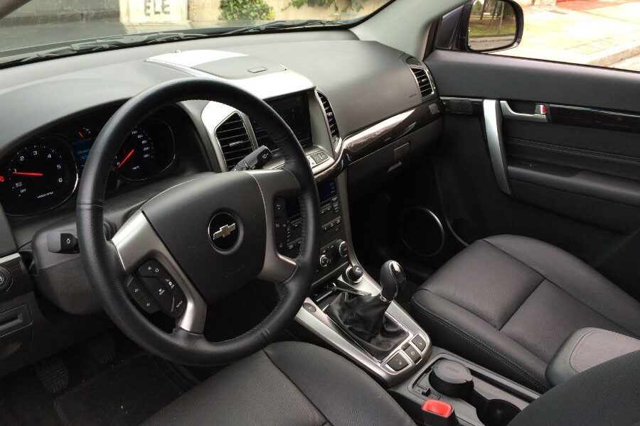 El interior del Chevrolet Captiva ofrece una gran amplitud.