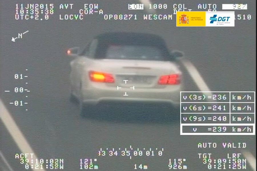 El exceso de velocidad será considerado también una conducta imprudente