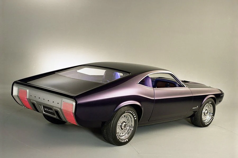 Así lucía el Ford Mustang Milano Concept de 1970.