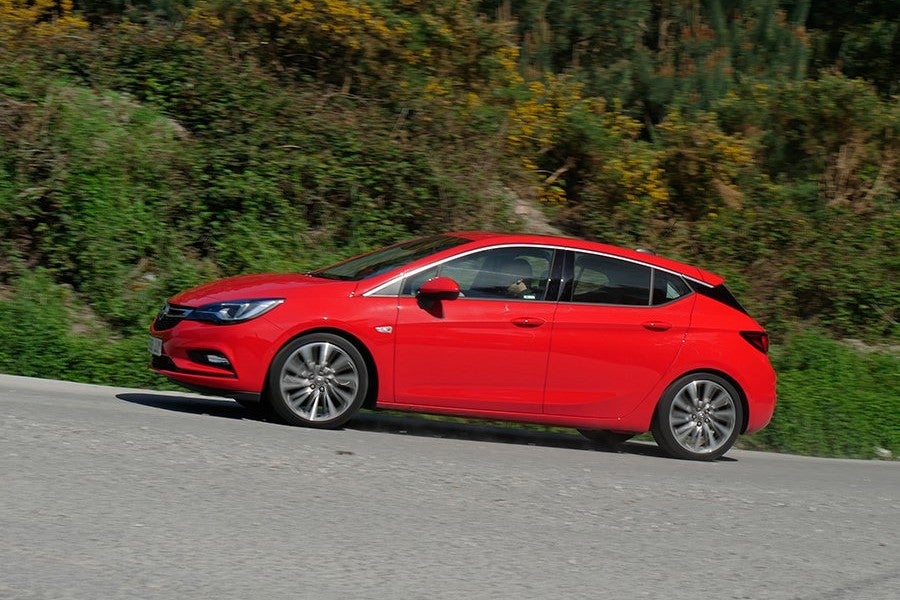 The Opel Astra has a safe cornering.