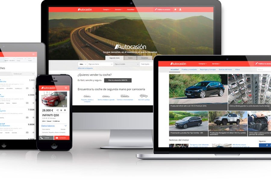 100% responsive: la nueva web de Autocasión se adapta a cualquier tipo de dispositivo.