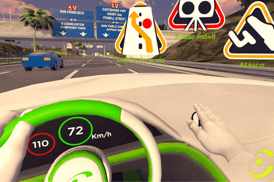 En el juego de realidad virtual, el participante podrá descubrir la esencia de Coyote y alertar de peligros en la carretera.