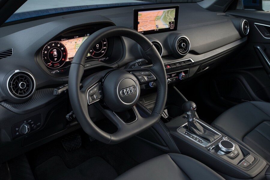 El interior del nuevo Audi Q2 está muy bien realizado, la calidad es elevadísima.