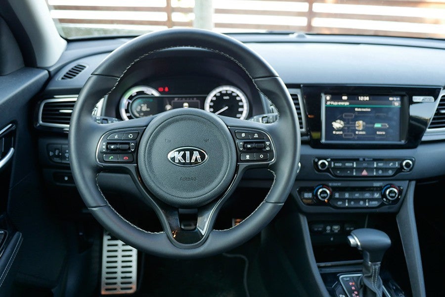 El interior del Kia Niro es acogedor.