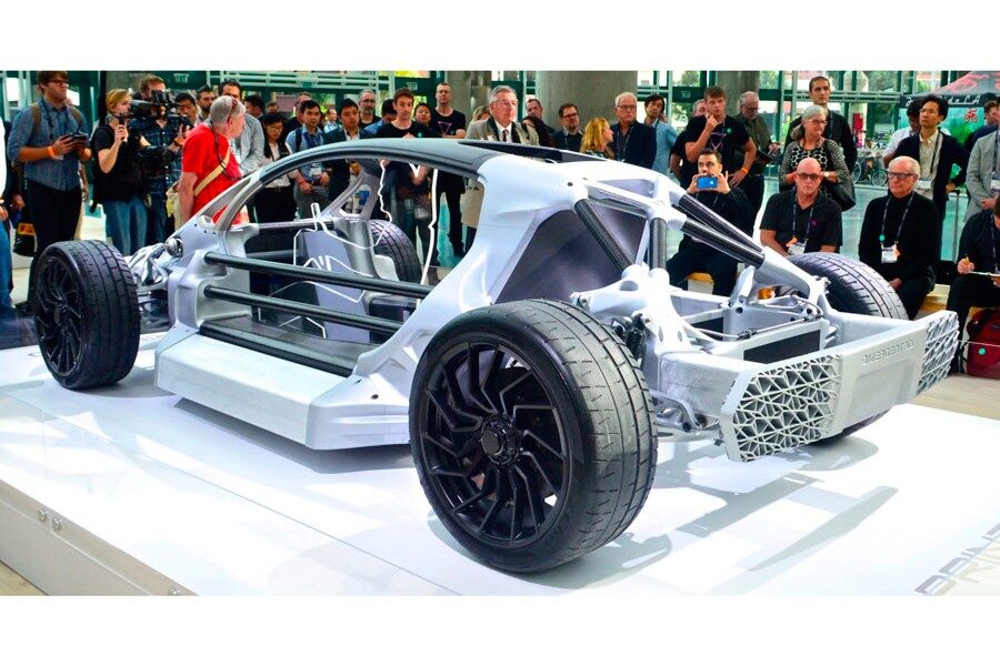 El chasis y la carrocería es lo que más se fabrica con impresoras 3D.