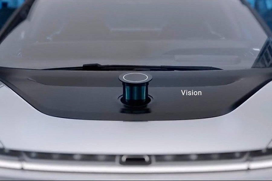 Radar retráctil del FF 91 presentado en el CES Las Vegas 2017