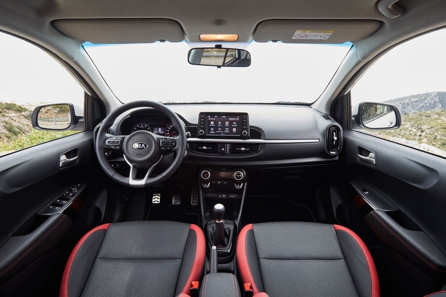 El interior del Kia Picanto resulta muy moderno.