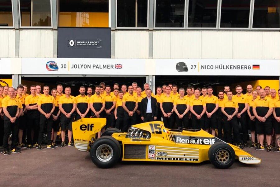 Renault celebra su 40 aniversario en la Fórmula 1.