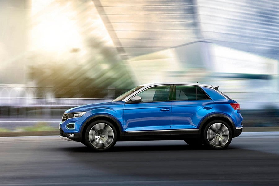 El lateral del Volkswagen T-ROC se asemeja al Audi Q2.