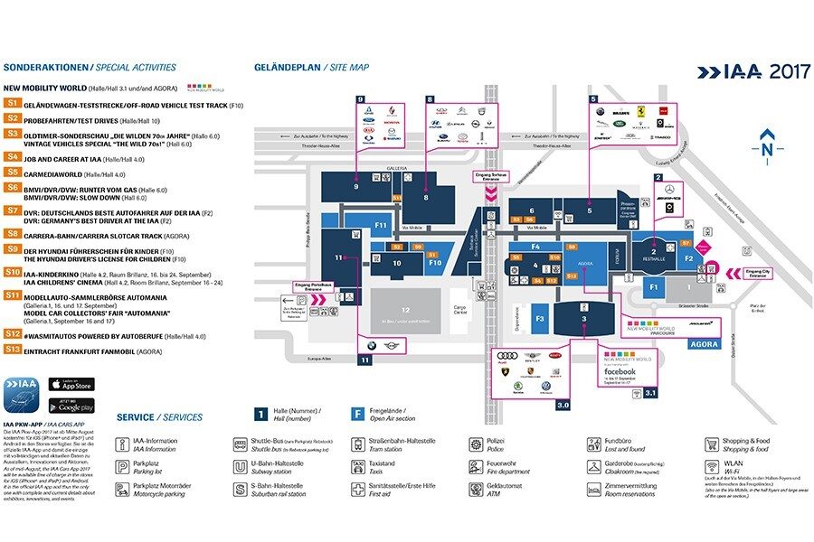 Plano del Salón de Frankfurt 2017