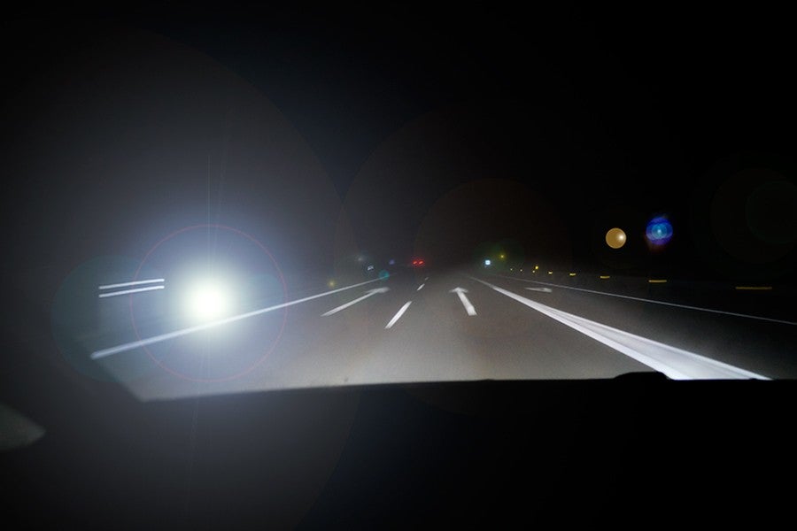 Te pueden multar con flash por la noche