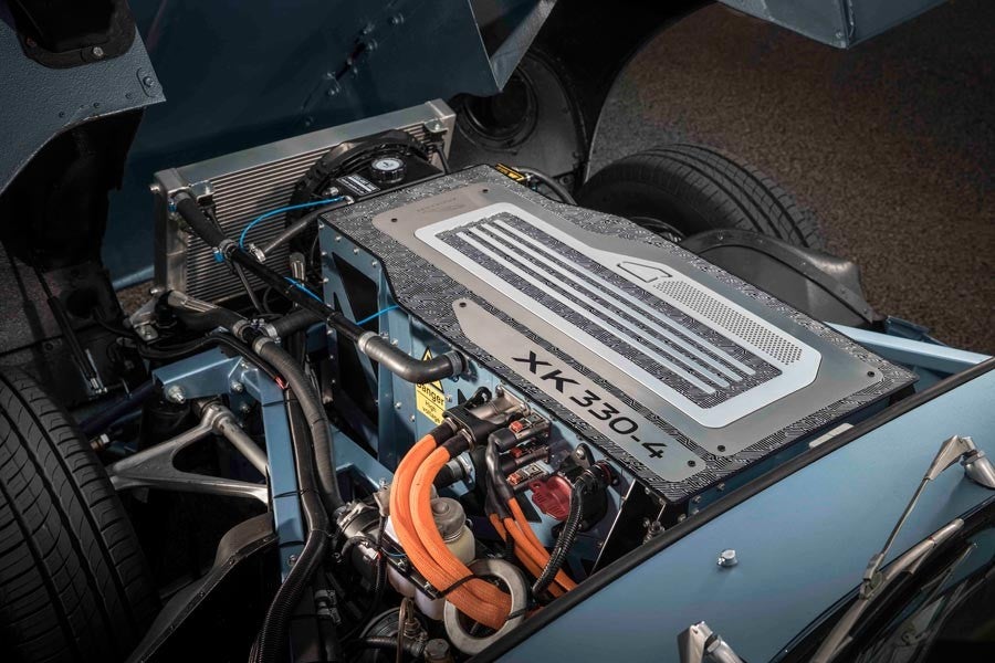El motor eléctrico de este prototipo es capaz de impulsar al E-Type hasta los 100 km/h desde parado en solo 5,5 segundos.