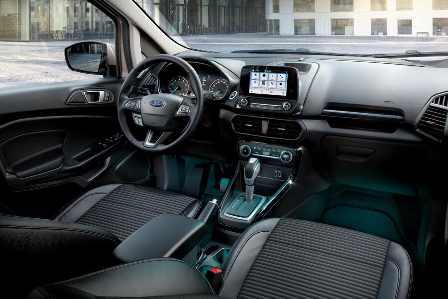 El interior del Ford EcoSport 2018 tiene un aspecto mucho más moderno que el de su predecesor.