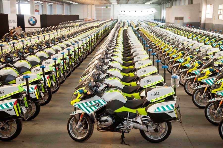 Nuevas motos BMW de la Agrupación de Tráfico de la Guardia Civil.