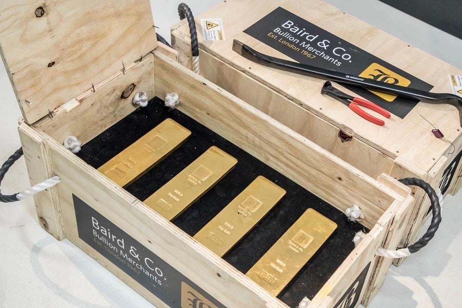 En total había casi 11,5 millones de euros en lingotes de oro.