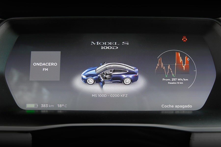 La version 100D del Tesla Model S es la que más autonomía ofrece.