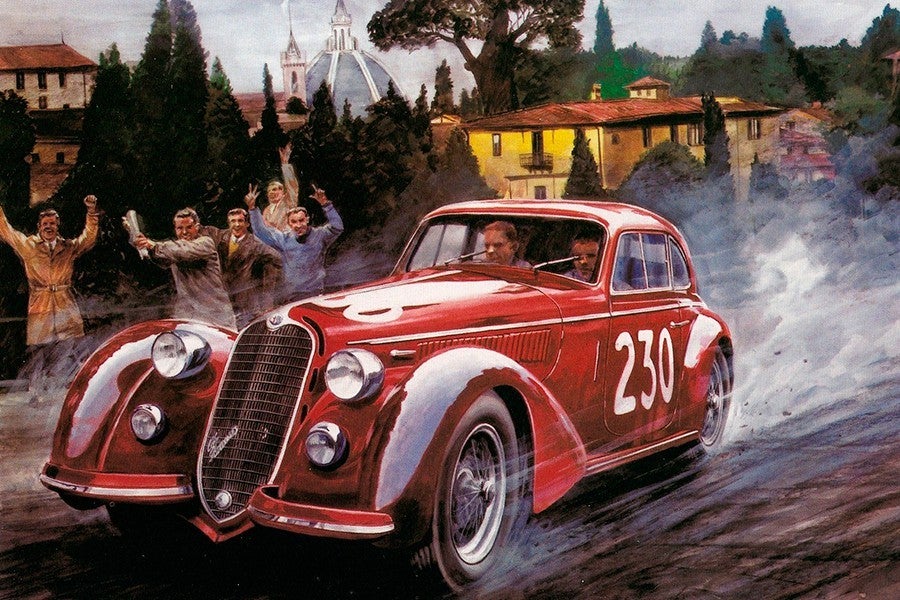 Las Mille Miglia y los Grandes Premios dieron los años de oro a Alfa Romeo.