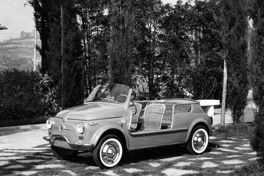 El Fiat 500 Jolly Spiaggina del 58 era un homenaje a la Dolce Vita.