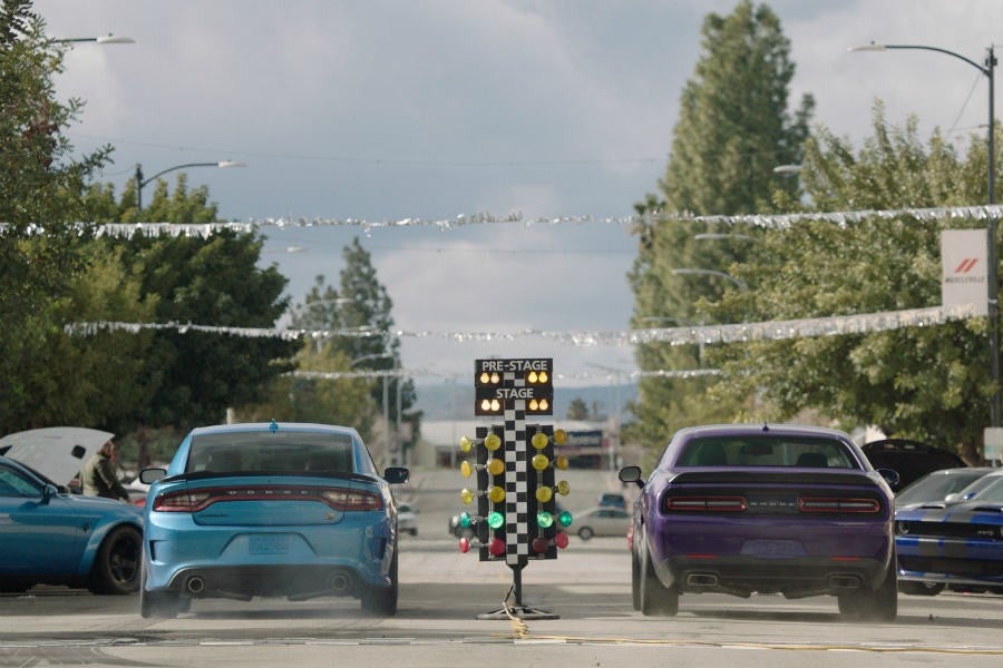 Las calles son perfectas para hacer carreras de aceleración