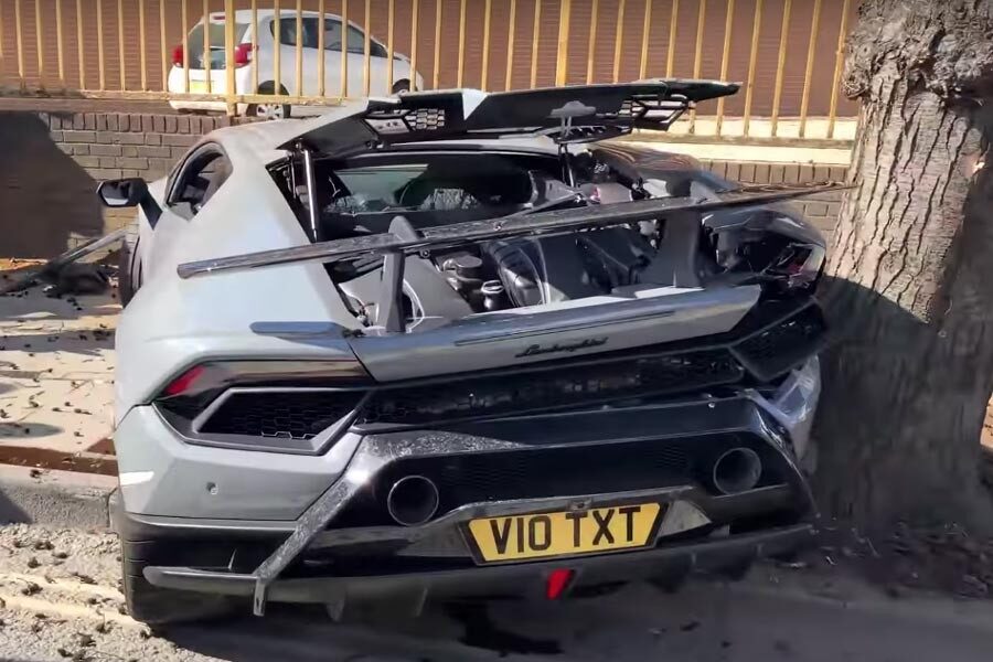 VÍDEO | Destroza un Lamborghini Huracán Performante de la forma más absurda