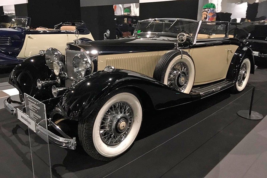 Formidable ejemplar de Mercedes 500K.