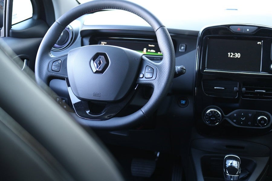 Detalles del interior del Renault Zoe R110.
