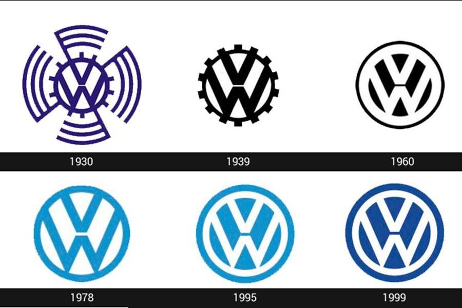 El nuevo logo de Volkswagen conserva el color azul y blanco que caracteriza a los distintivos anteriores de la marca.