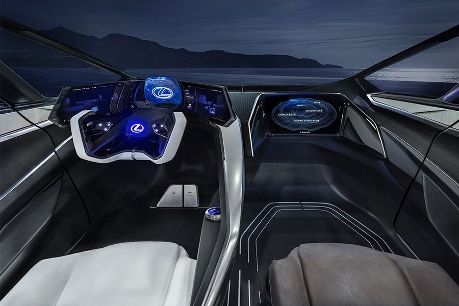 El interior del último prototipo de Lexus incorpora tecnología de realidad aumentada.
