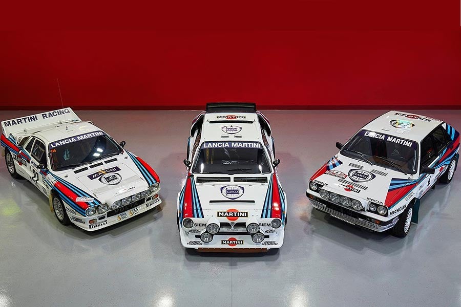 Los coches de rally de Lancia.