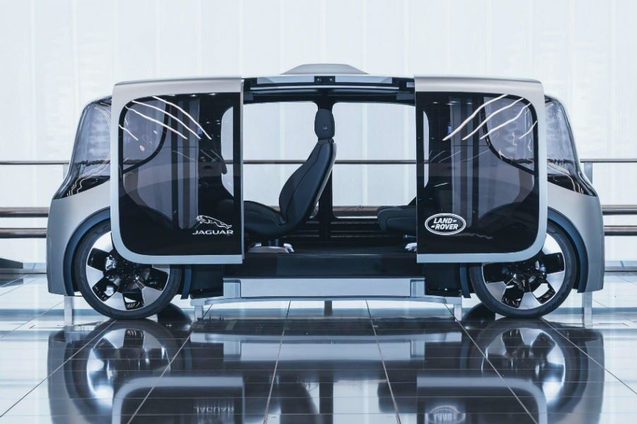 El vehículo autónomo de Jaguar Land Rover se ha creado para un futuro de cero emisiones, accidentes y atascos.