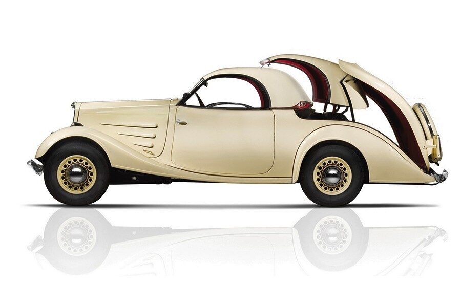 En 1934 Peugeot asombraba con el 401 Eclipse, dos coches en uno.