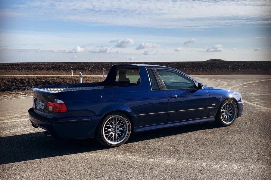 Este BMW 530d se recicla como pick up